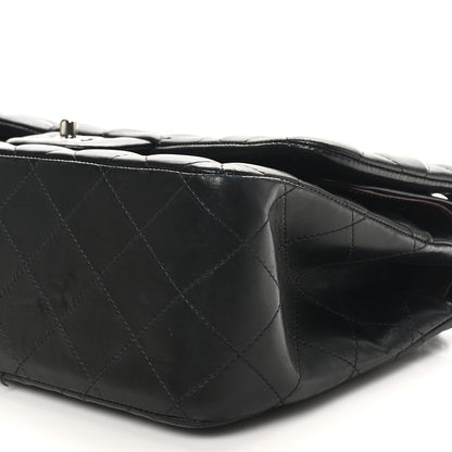 Chanel Lambskin Quilted Jumbo Double Flap Black 10 of 12