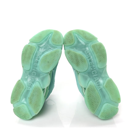 Balenciaga Fabric Mesh Clear Sole Womens Triple S Sneakers 39 Mint 5 of 6