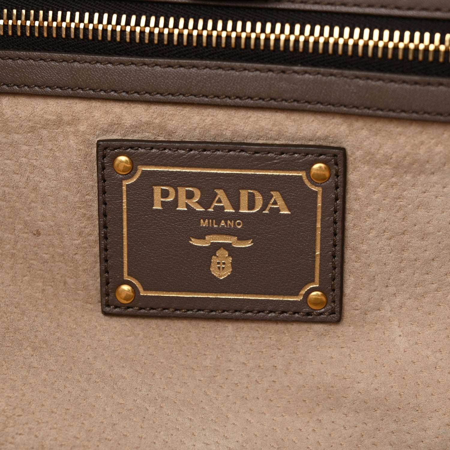 Prada Soft Calfskin Shopping Tote Bambu 6 of 14
