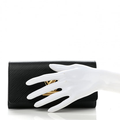 Louis Vuitton Epi Twist Wallet Black 2 of 8