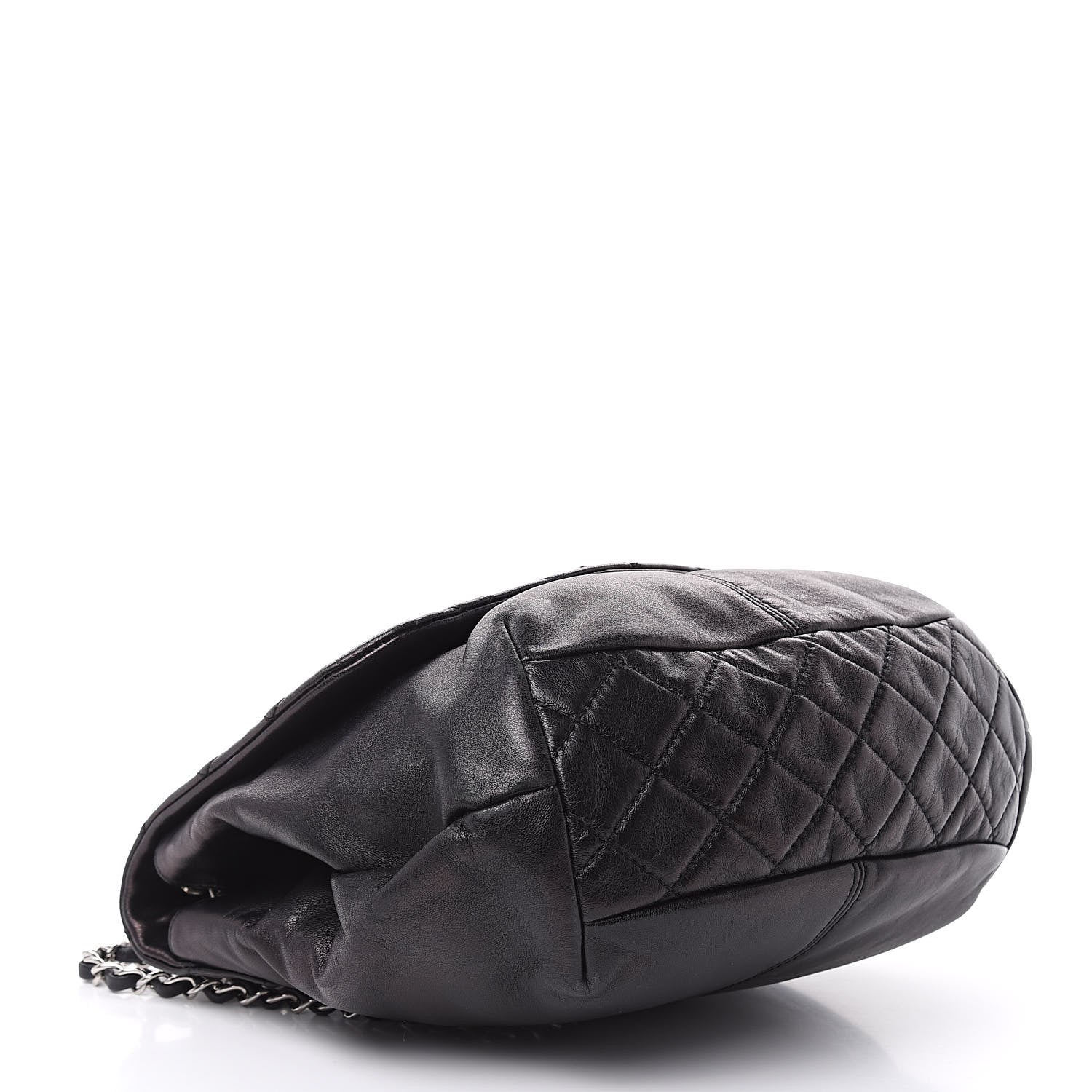 Chanel Shiny Lambskin Quilted Medium Trianon Messenger Flap Black 4 of 13