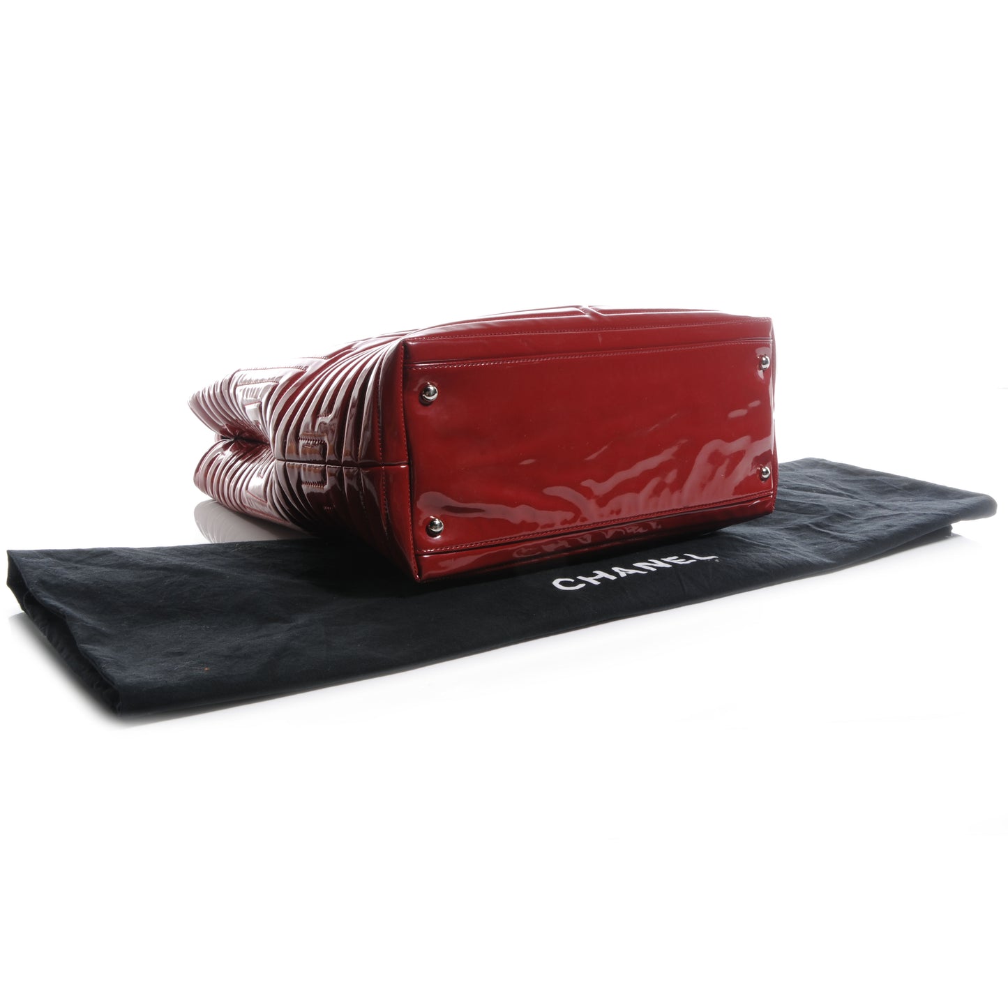 Vinyl Coco Ming Petit Shopping Tote Red