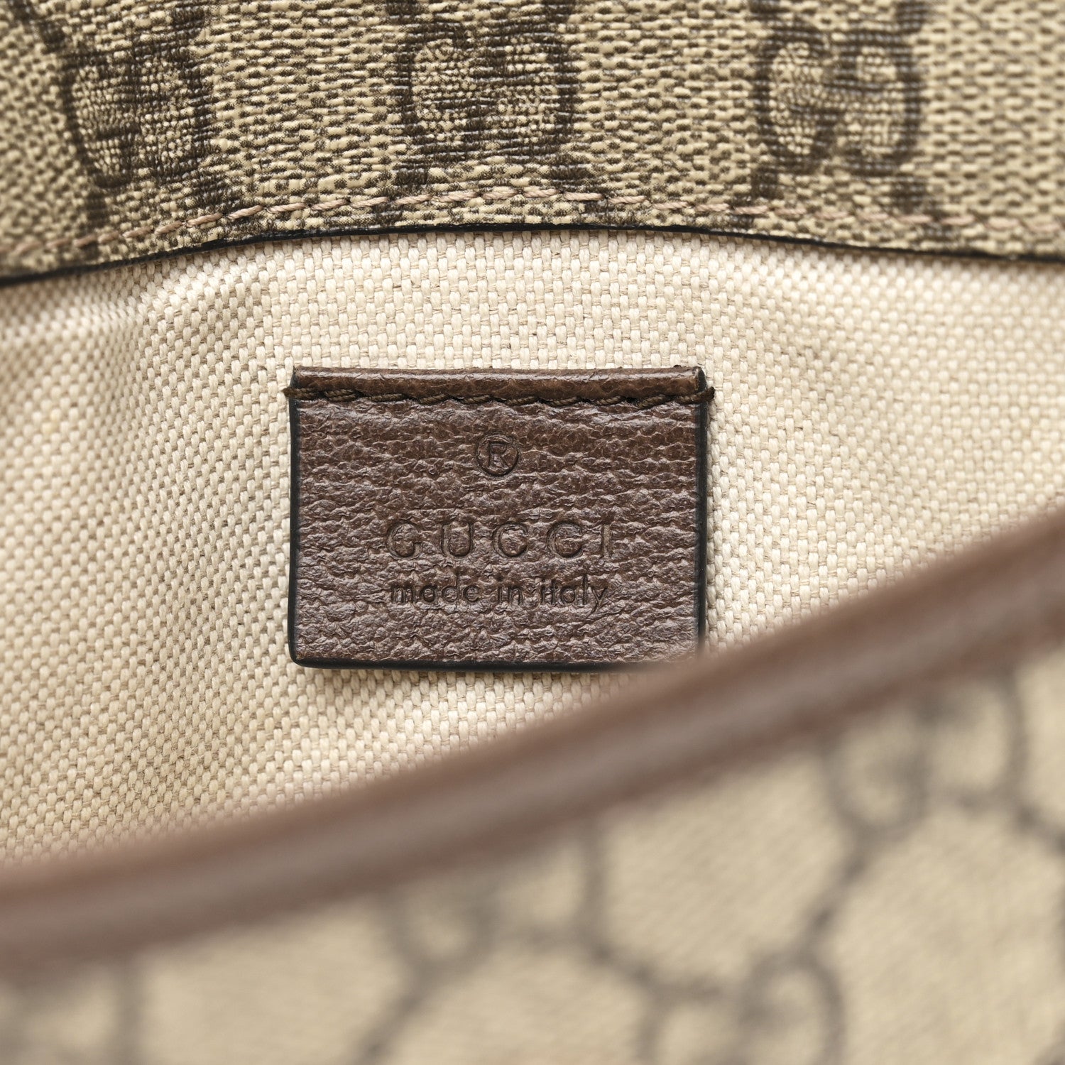 Gucci GG Supreme Monogram Neo Vintage Web Belt Bag Brown 6 of 10