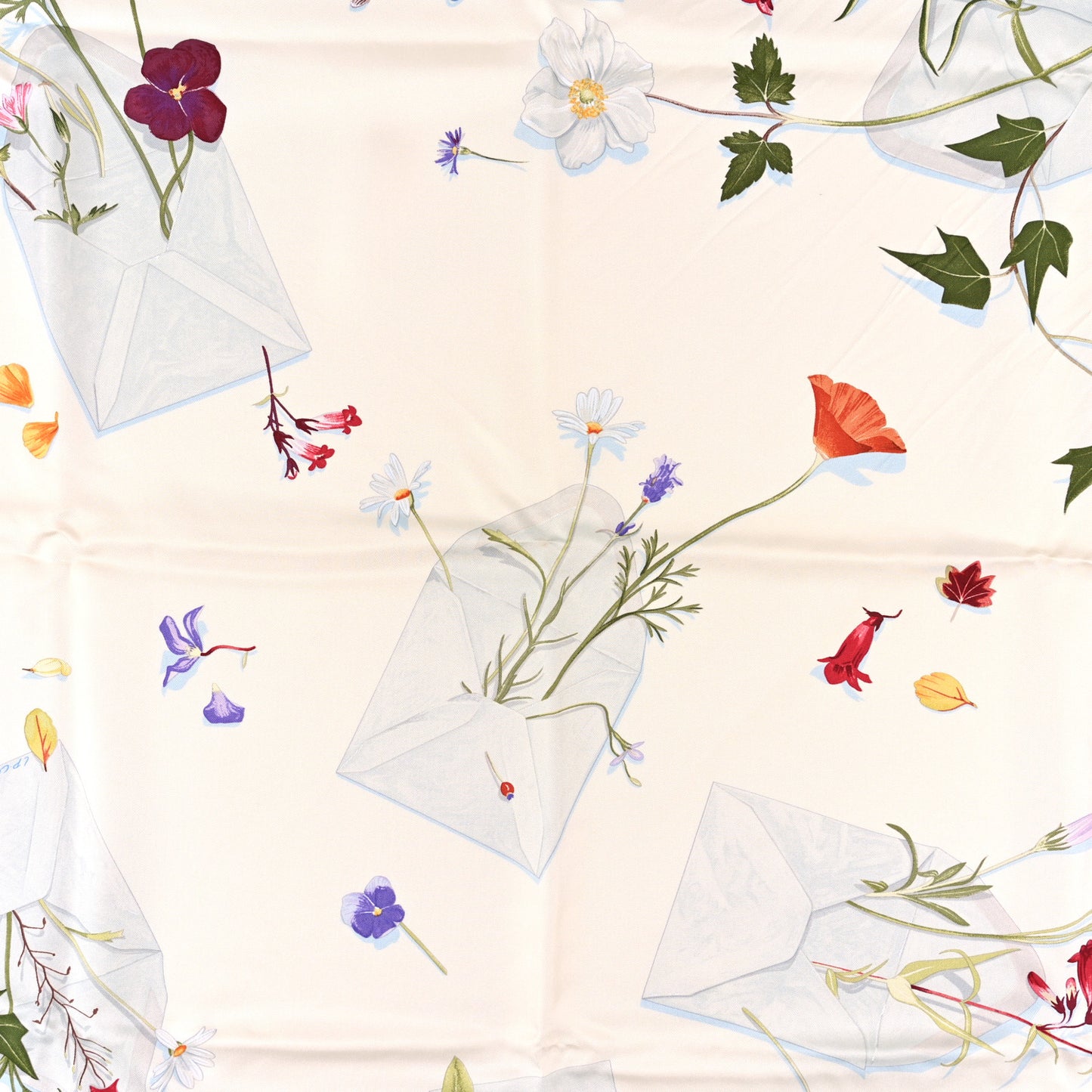 Silk Des Fleurs Pour Le Dire Scarf 90