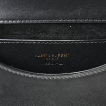 Saint Laurent Box Calfskin Mini Voltaire Top Handle Bag Black 7 of 11
