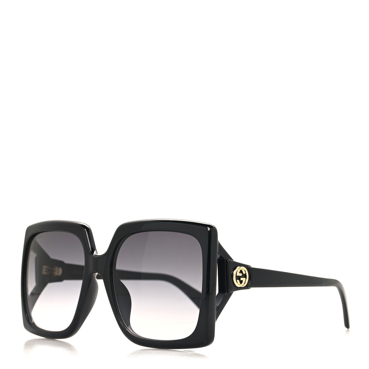 Gucci Acetate Square Frame Sunglasses GG0876SA Black 1 of 8