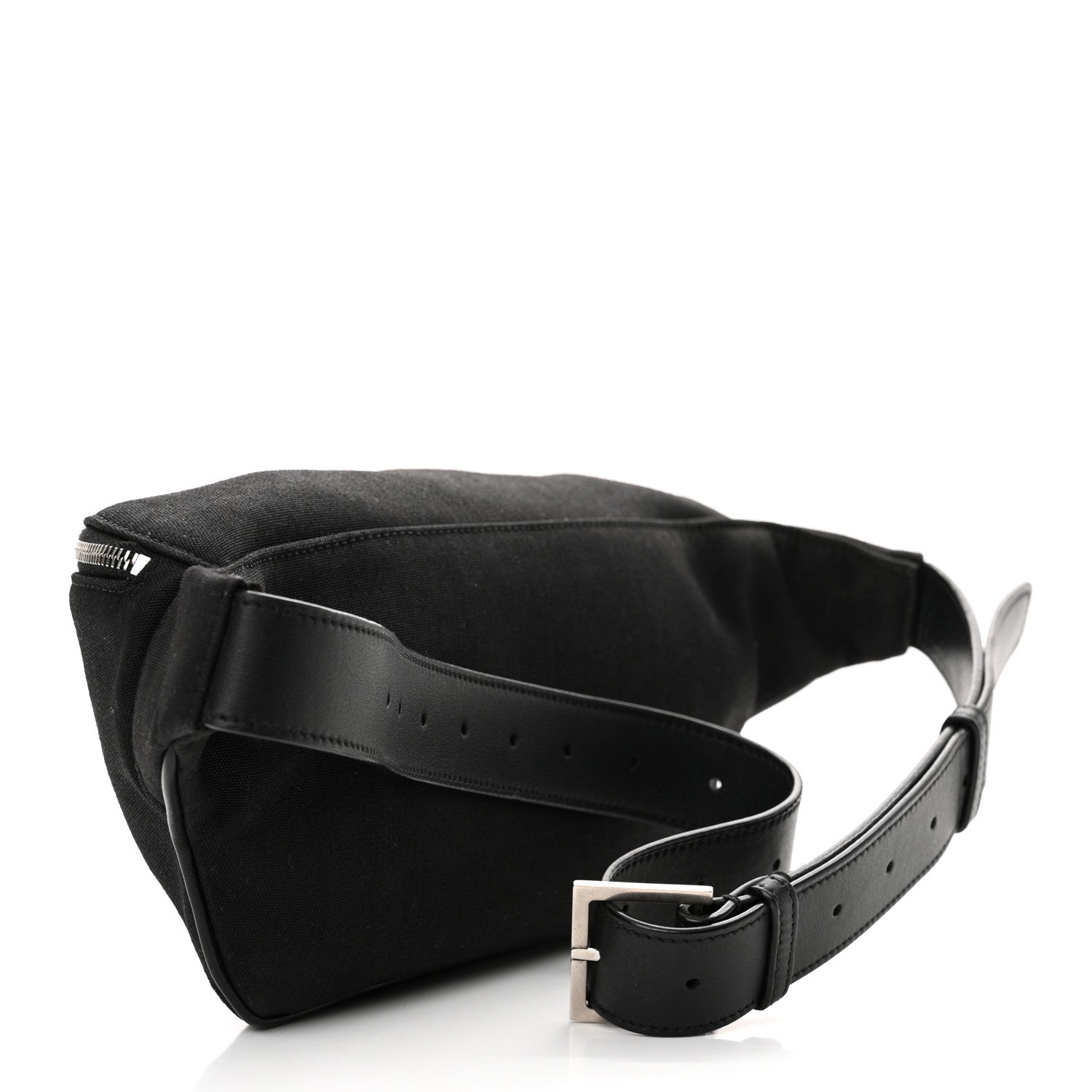 Saint Laurent Canvas Monogram Belt Bag Black 3 of 12