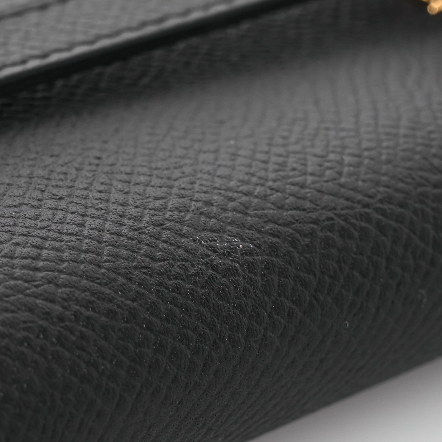 Hermes Epsom Kelly Longue Wallet Black 14 of 15