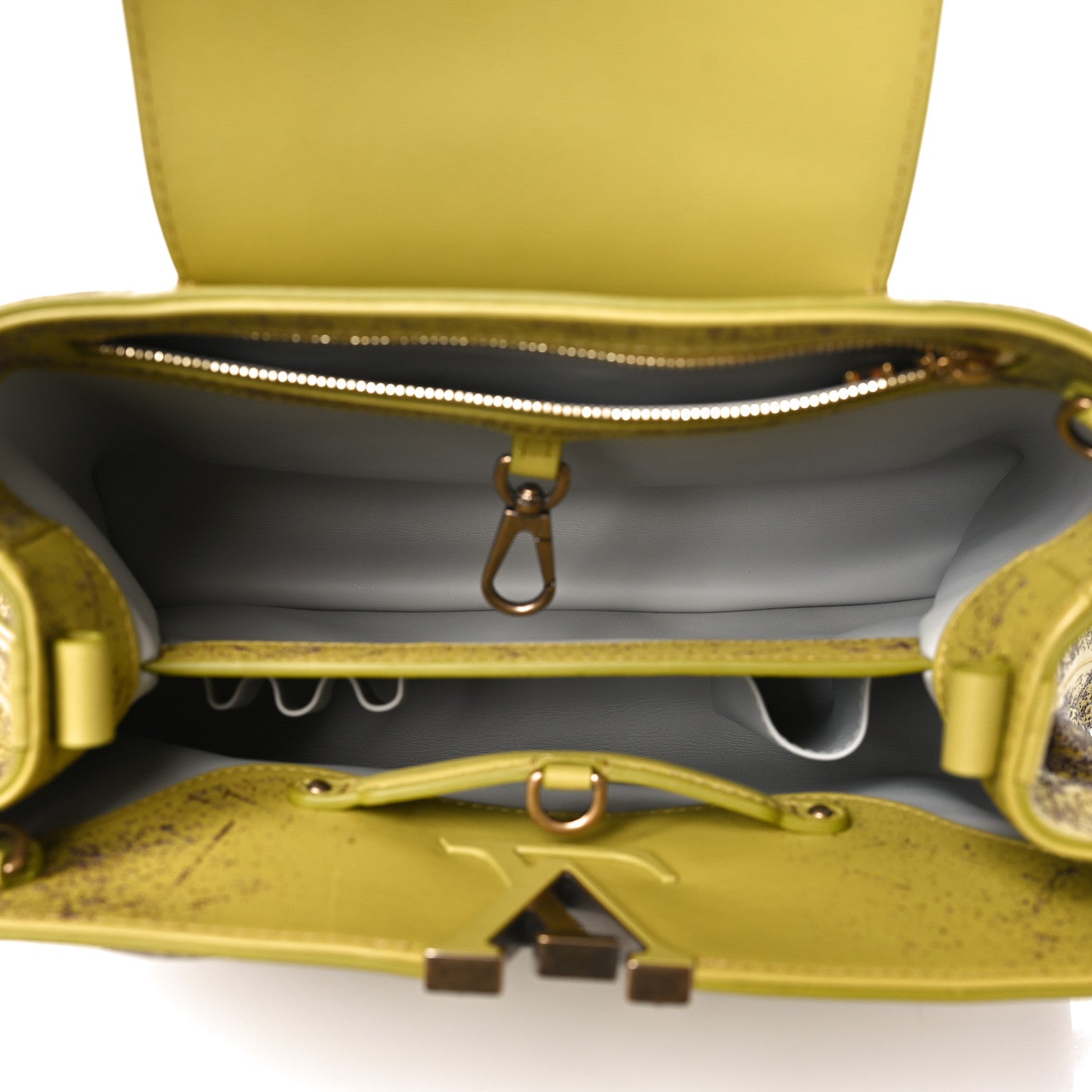 Louis Vuitton X KENNEDY YANKO Taurillon Artycapucines MM Chartreuse 5 of 11