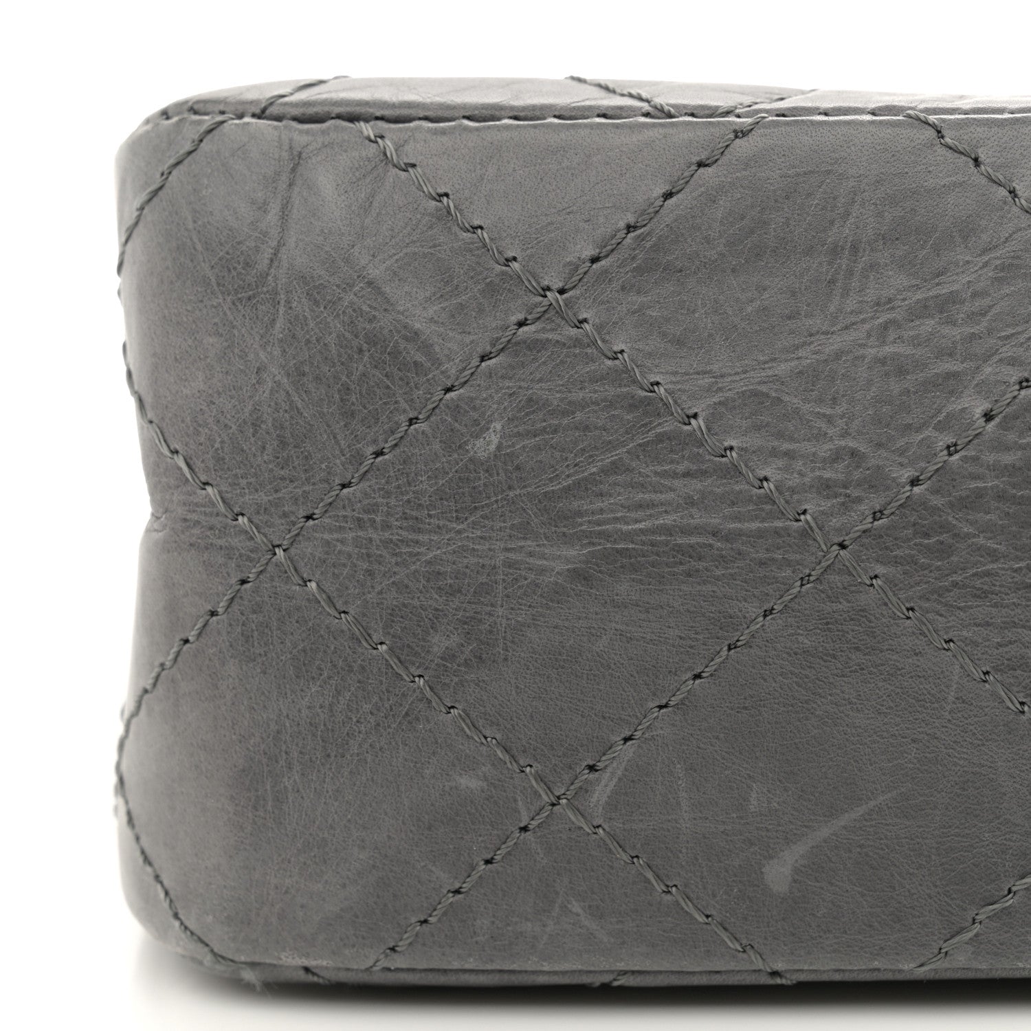 Chanel Aged Calfskin Quilted 50th Anniversary 2.55 Reissue 227 Flap Grey 11 of 17