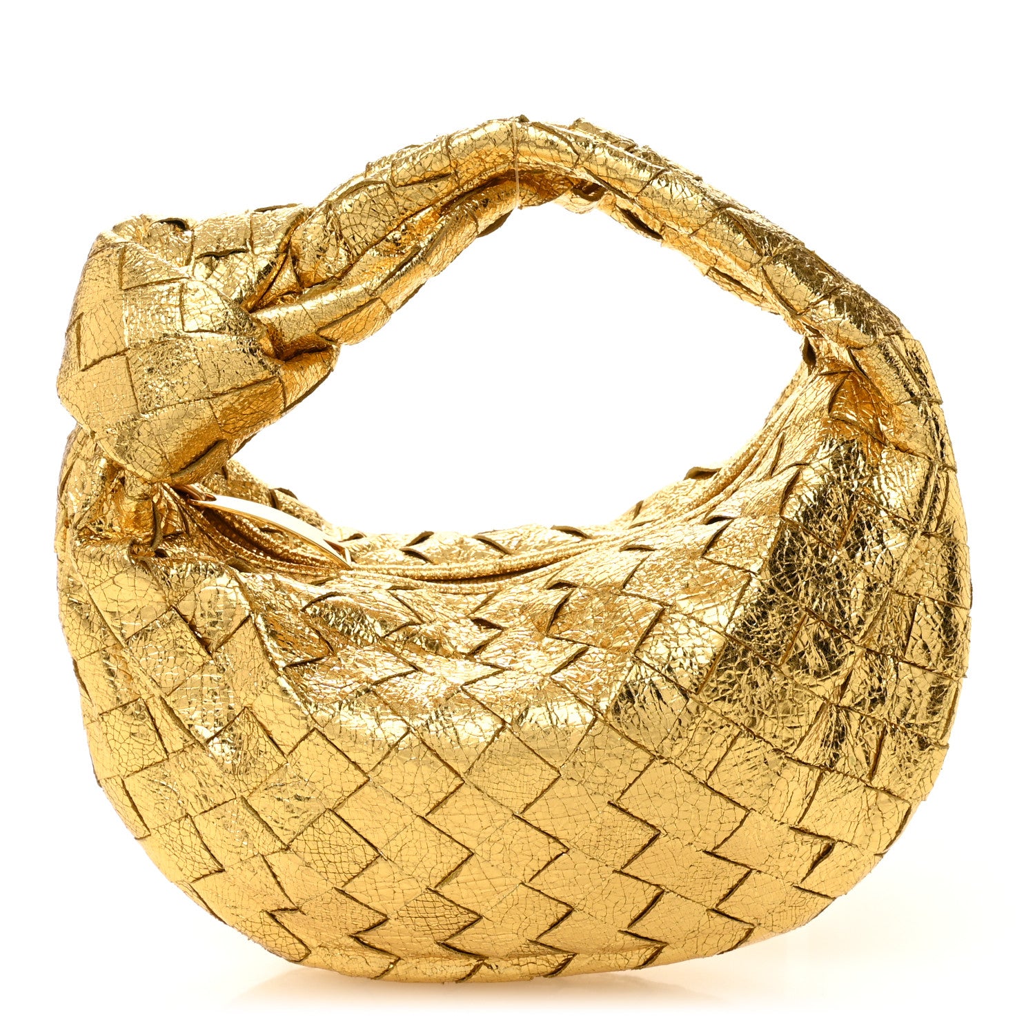 Bottega Veneta Metallic Nappa Intrecciato Mini Jodie Gold 1 of 10