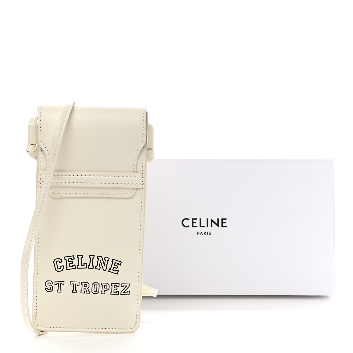 Celine Calfskin St Tropez Sunglasses Pouch White 6 of 6