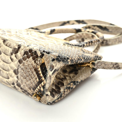 Nancy Gonzalez Python Top Handle Bag Grey White 9 of 9