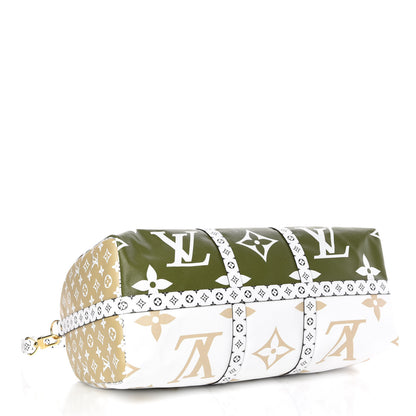 Louis Vuitton Monogram Giant Keepall Bandouliere 50 Kaki Beige 5 of 9