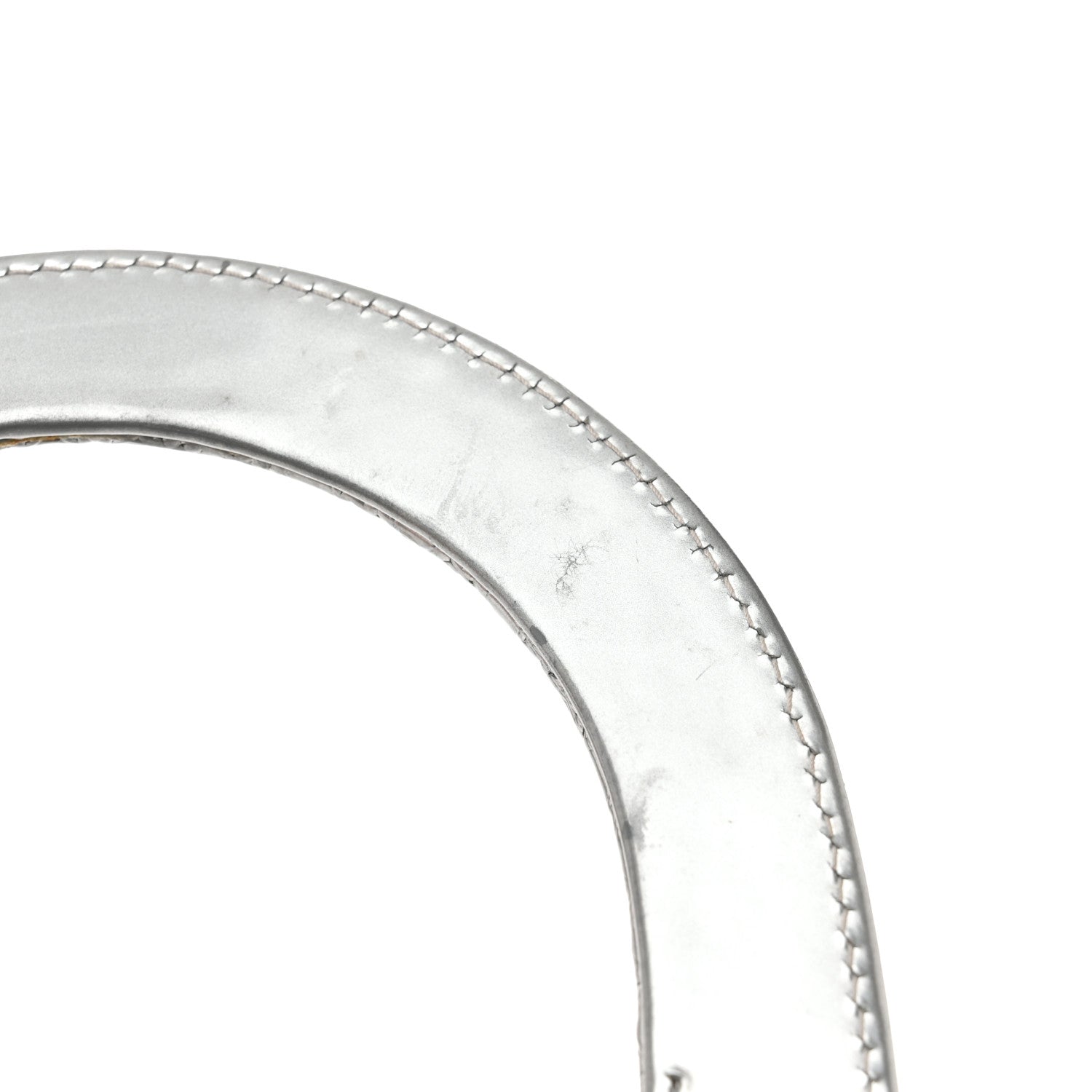 Christian Dior Metallic Patent Micro-Cannage Medium Lady Dior Silver 16 of 16