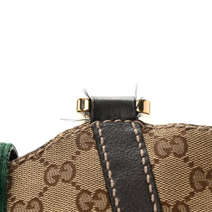 Gucci Monogram Medium New Ladies Web Tote Dark Brown 15 of 17