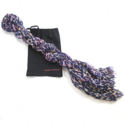 Louis Vuitton Leopard Spray Stole Blue 3 of 6