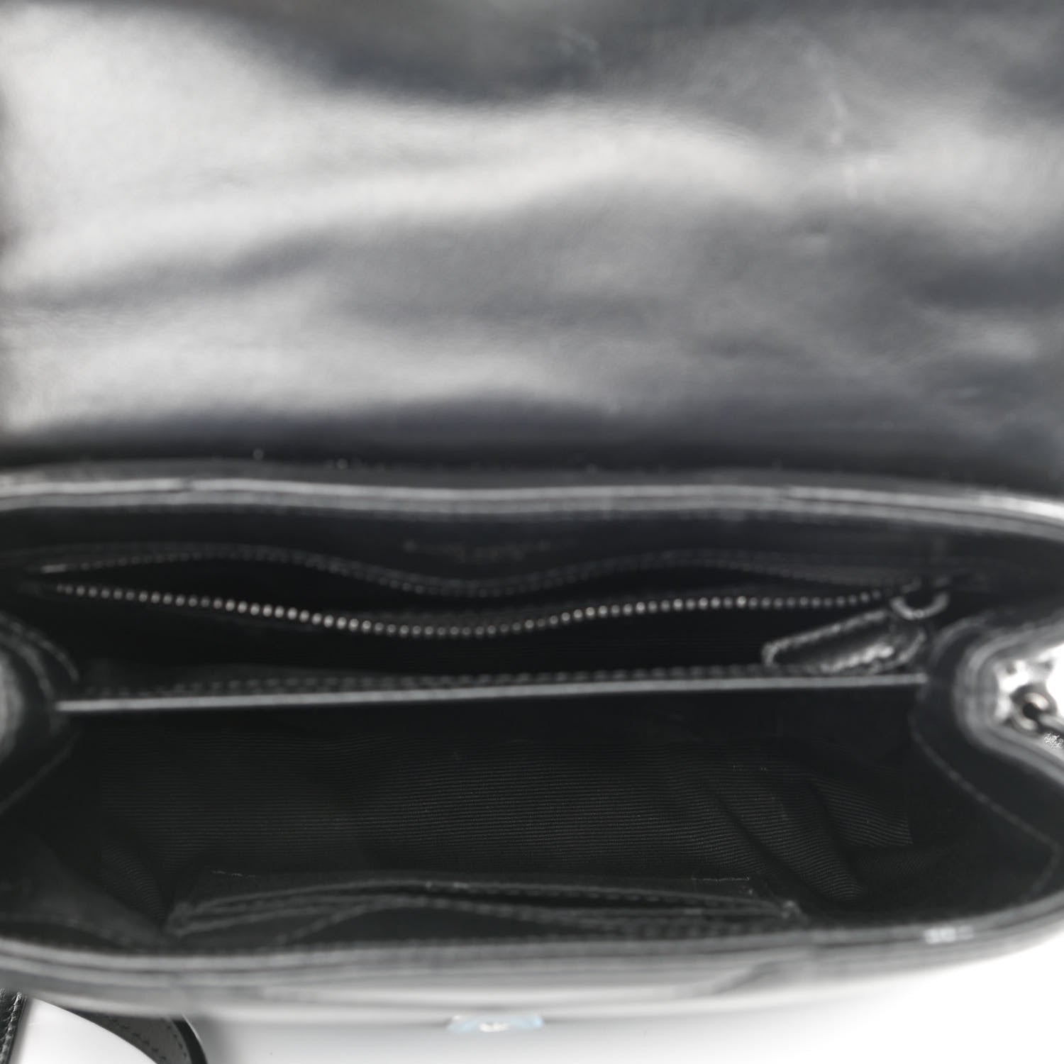 Saint Laurent Calfskin Y Quilted Monogram Toy Loulou Crossbody Bag Black 5 of 14