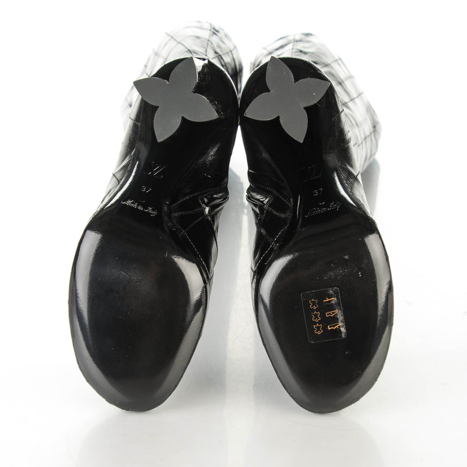 Louis Vuitton Eel Instinct High Boots 37 Black 5 of 8