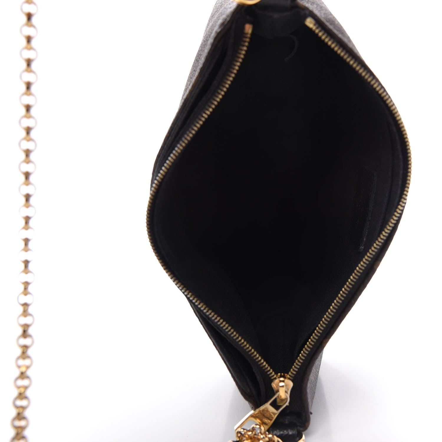 Louis Vuitton Monogram Pallas Clutch Black 5 of 11
