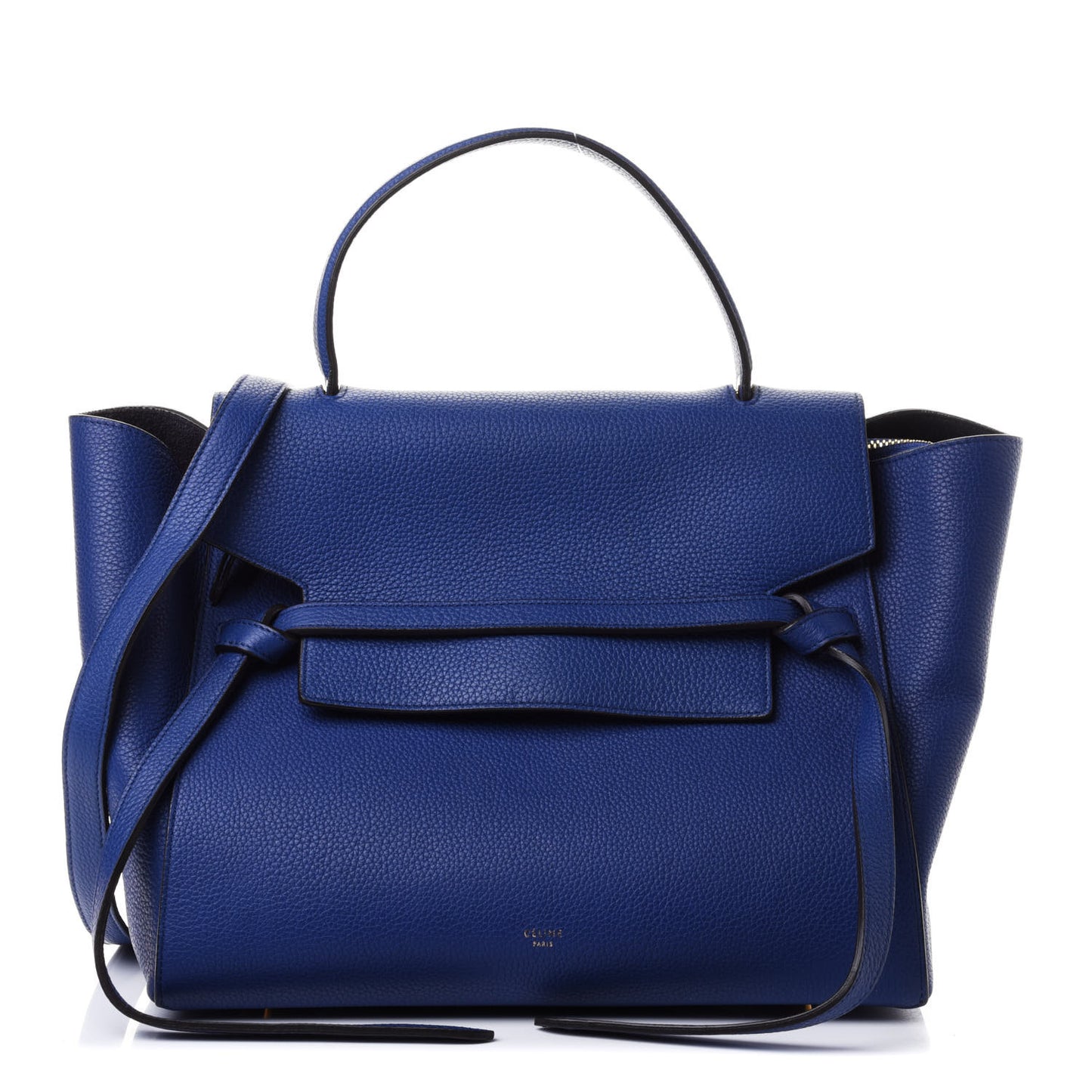 Grained Calfskin Small Belt Bag Indigo