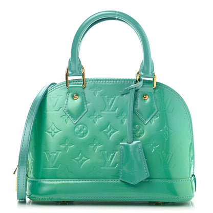 Louis Vuitton Vernis Alma BB Blue Lagon 1 of 15