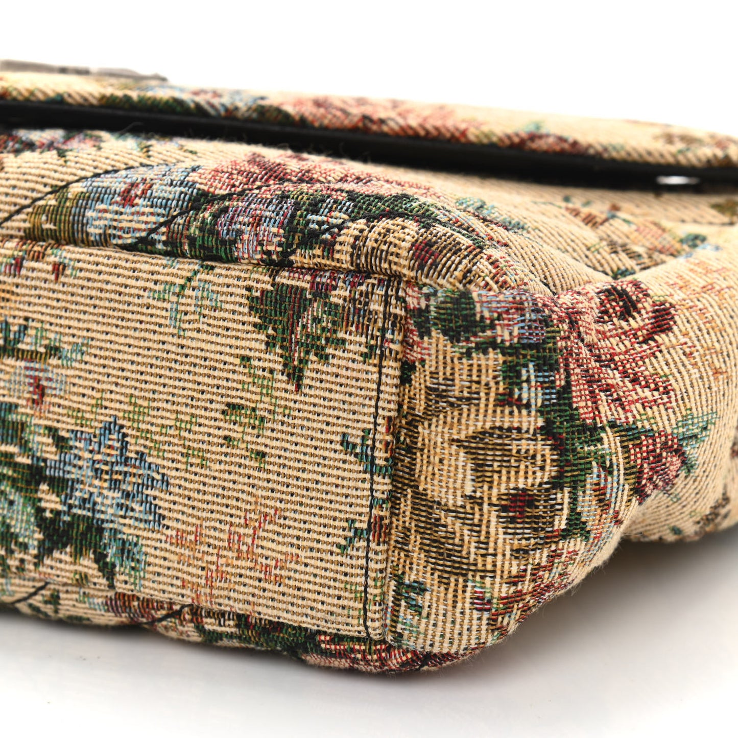 Jacquard Floral Matelasse Chevron Monogram Medium College Satchel Beige Blue Red