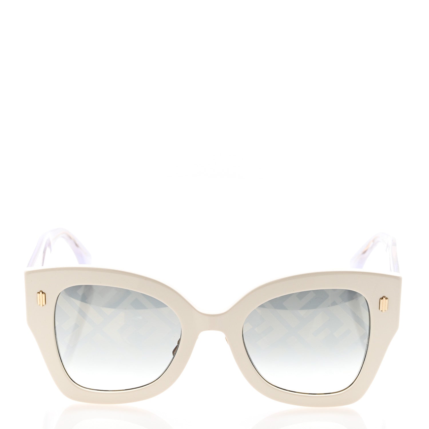 Fendi Acetate FF Sunglasses FF 0434/G/S White Gold 2 of 9