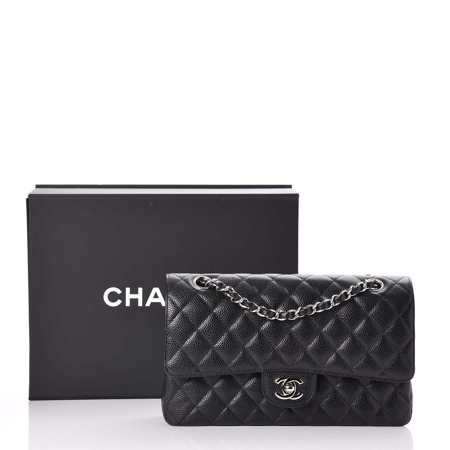 Chanel Caviar Quilted Medium Double Flap Black 9 of 9