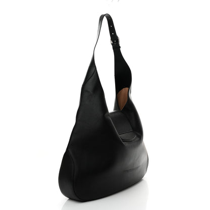 Gucci Calfskin Dog Embroidered Extra Large Dionysus Hobo Black 3 of 14