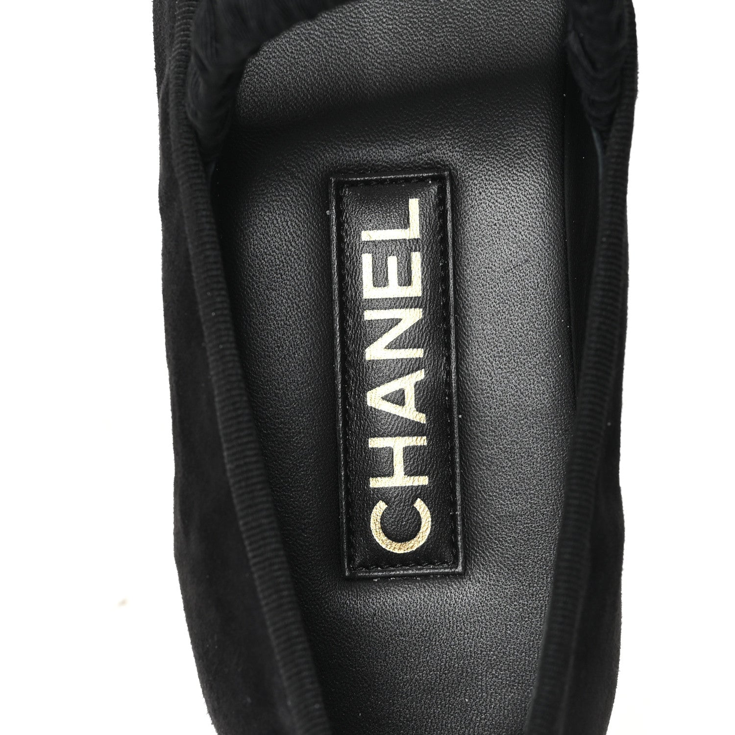Chanel Suede Kidskin Grosgrain Mary Jane Flats 41 Black 8 of 10