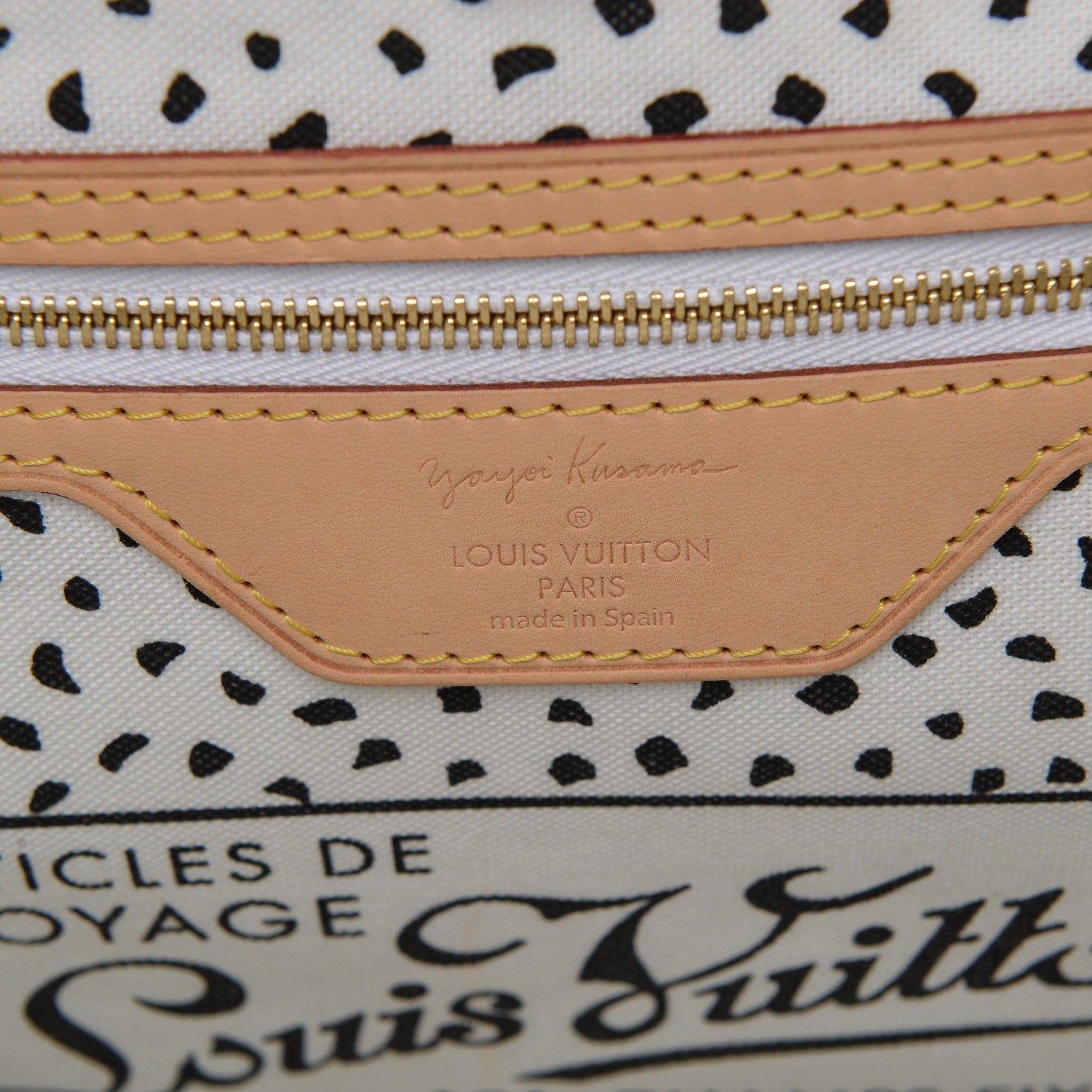 Louis Vuitton Monogram Kusama Waves Neverfull MM White 6 of 8