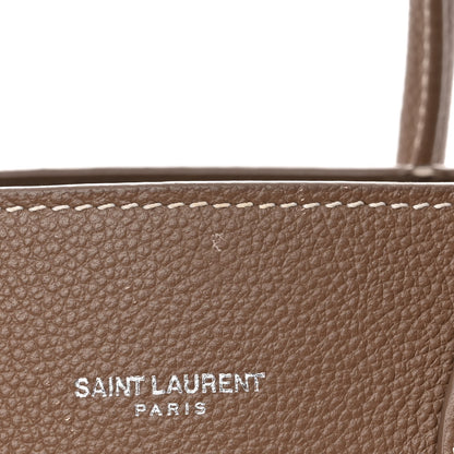 Saint Laurent Grained Calfskin Topstich Baby Sac De Jour Taupe 11 of 11