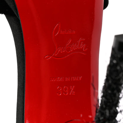 Christian Louboutin Yeti Lurex Tinsel Tina Frou 120 Pumps 39.5 Black 6 of 15
