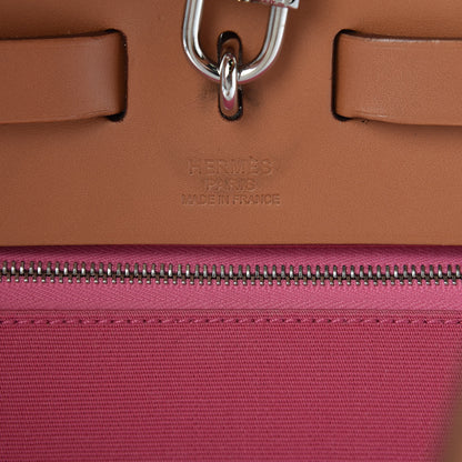 Hermes Toile Vache Hunter Herbag Zip 39 MM Rose Lipstick 7 of 12