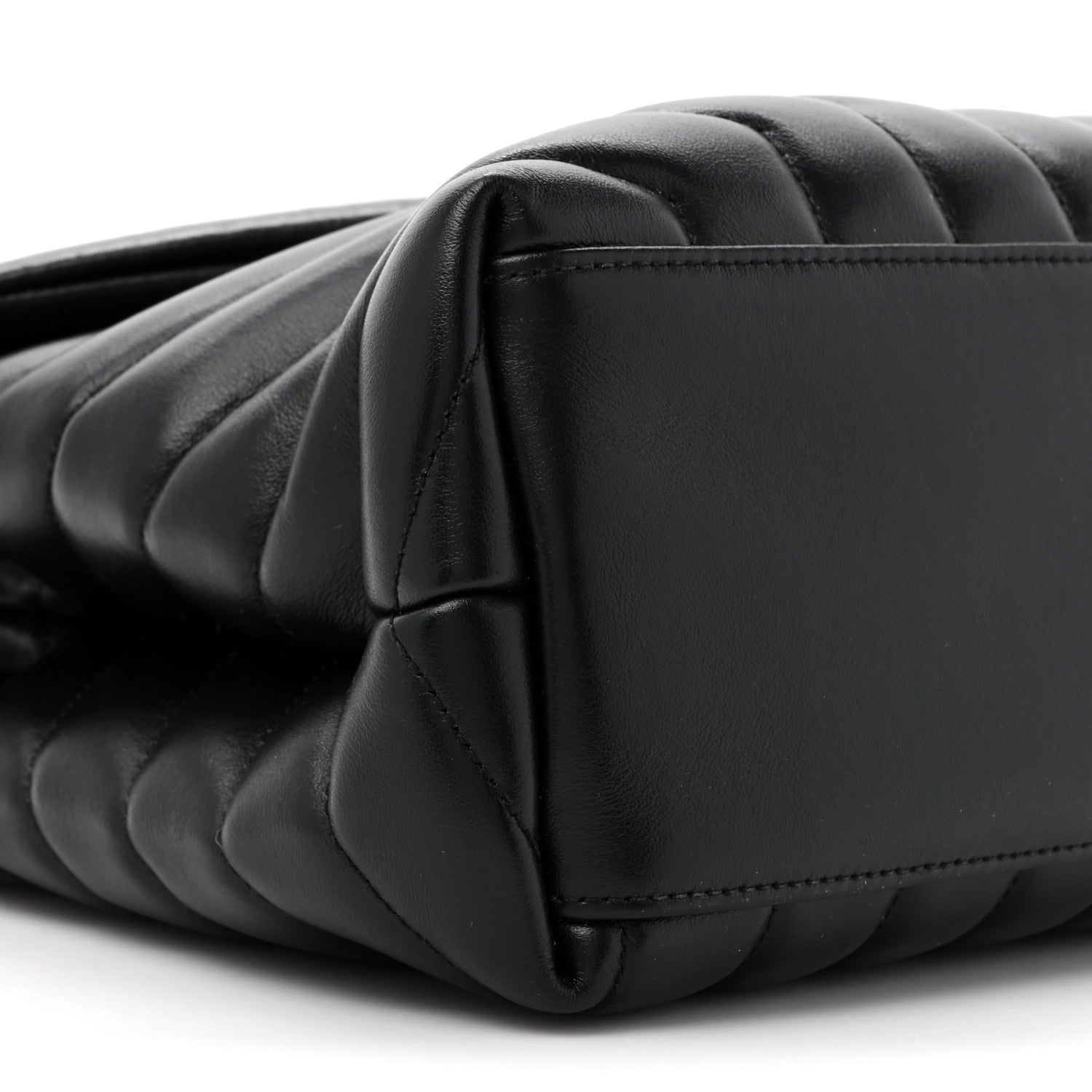 Saint Laurent Calfskin Y Quilted Monogram Medium Loulou Chain Satchel Black 12 of 12