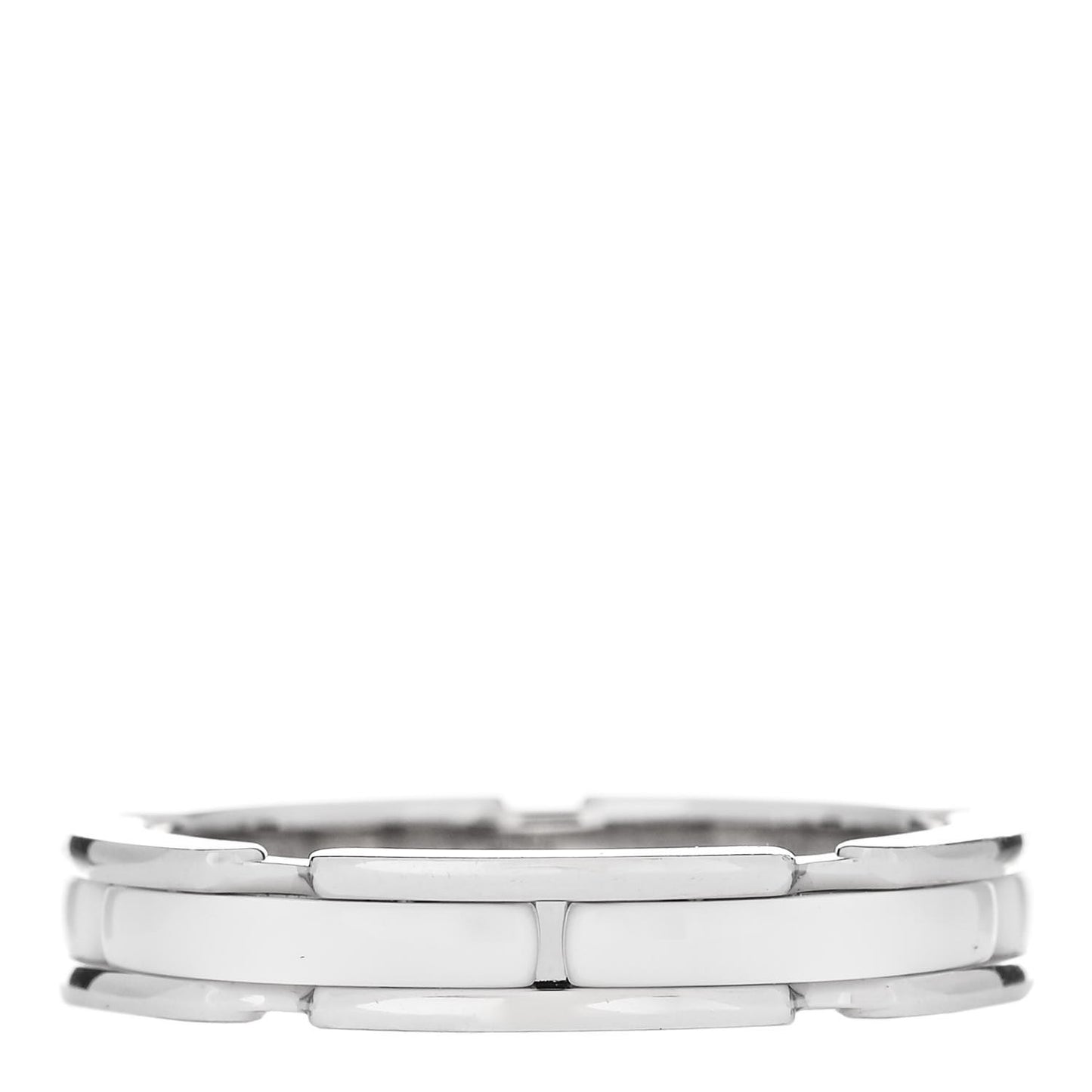 18K White Gold Ceramic Small Ultra Ring 57 8