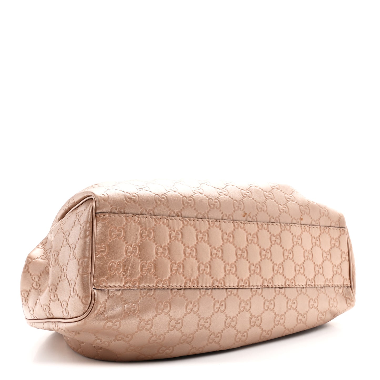 Metallic Guccissima Medium Sukey Tote Dusty Rose