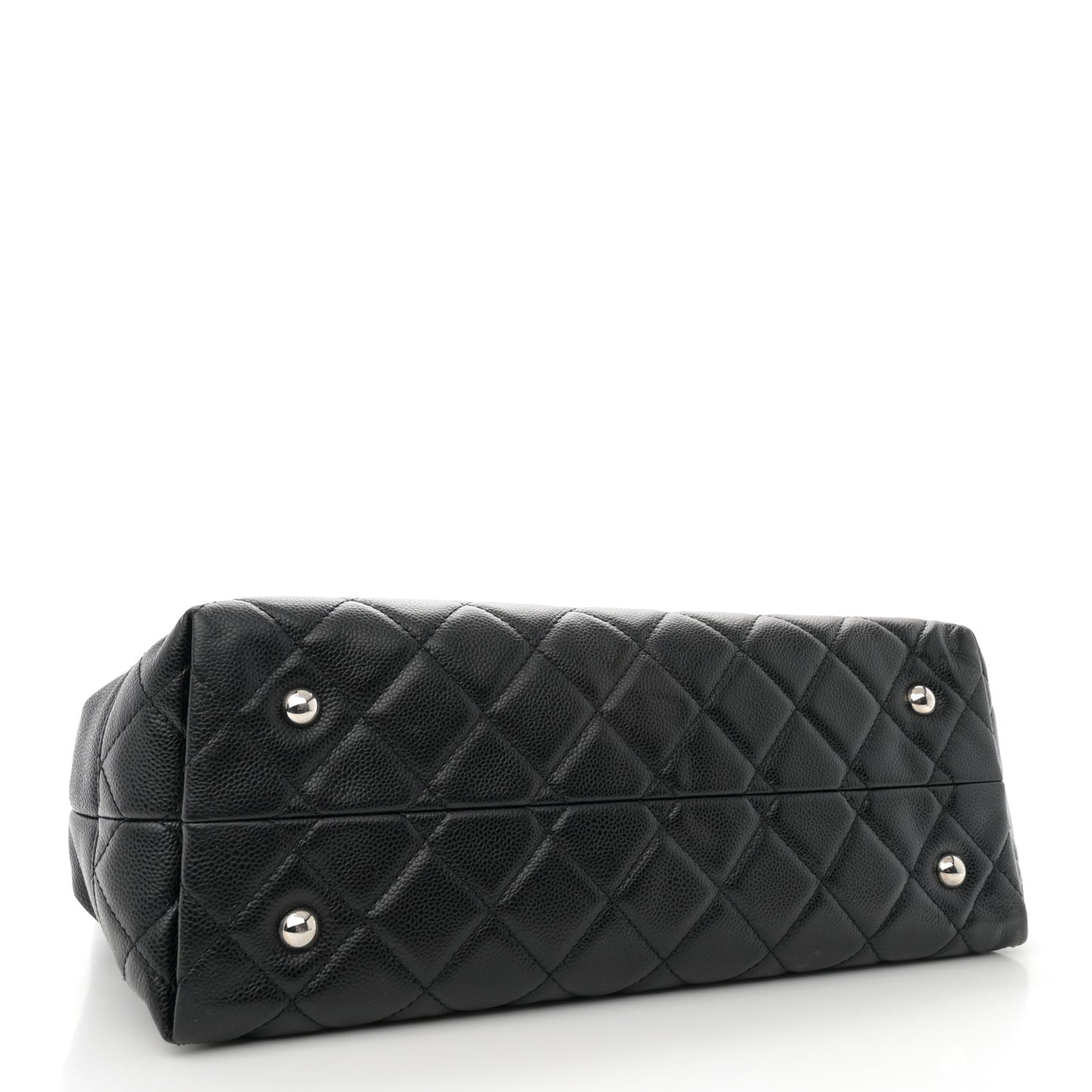 Caviar Large Soft CC Top Handle Tote Black