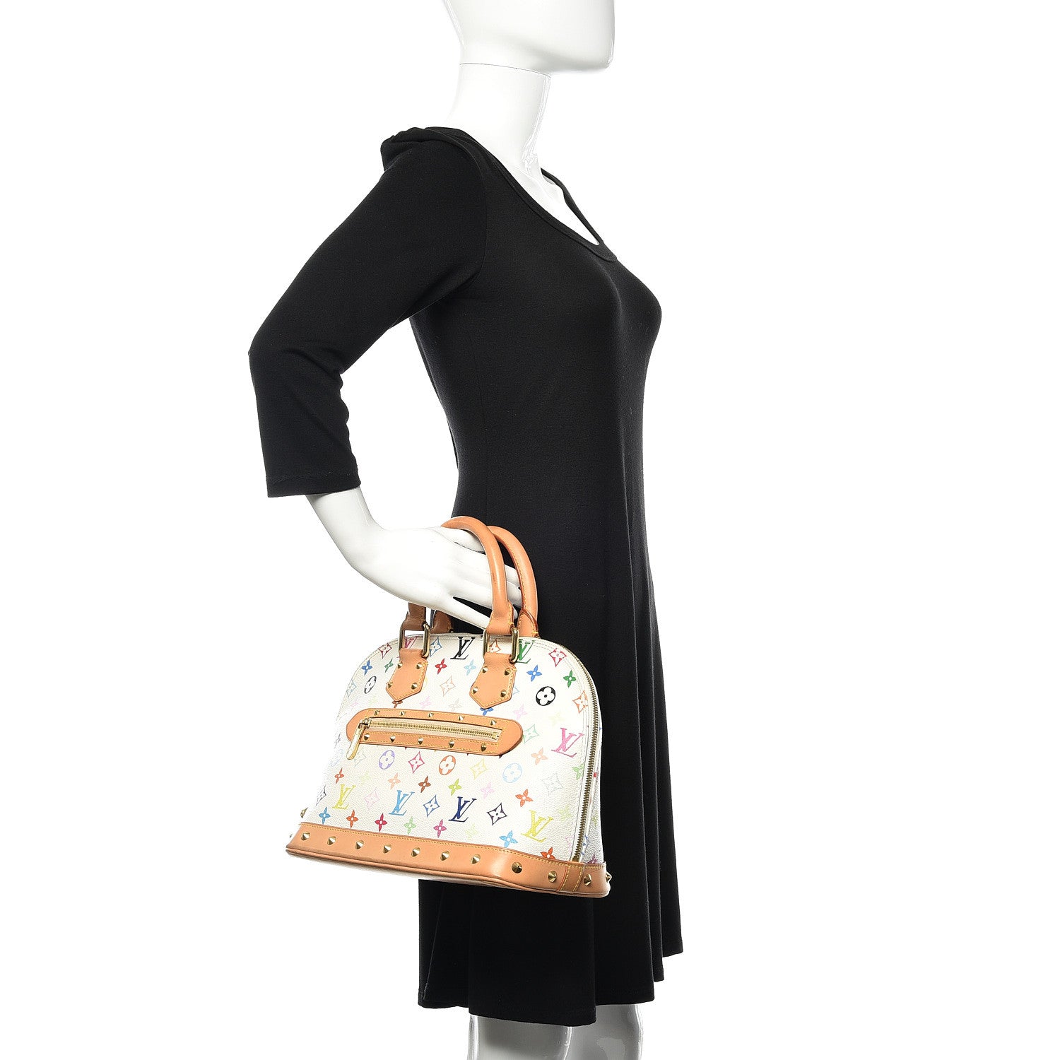 Louis Vuitton Monogram Multicolor Alma White 2 of 19