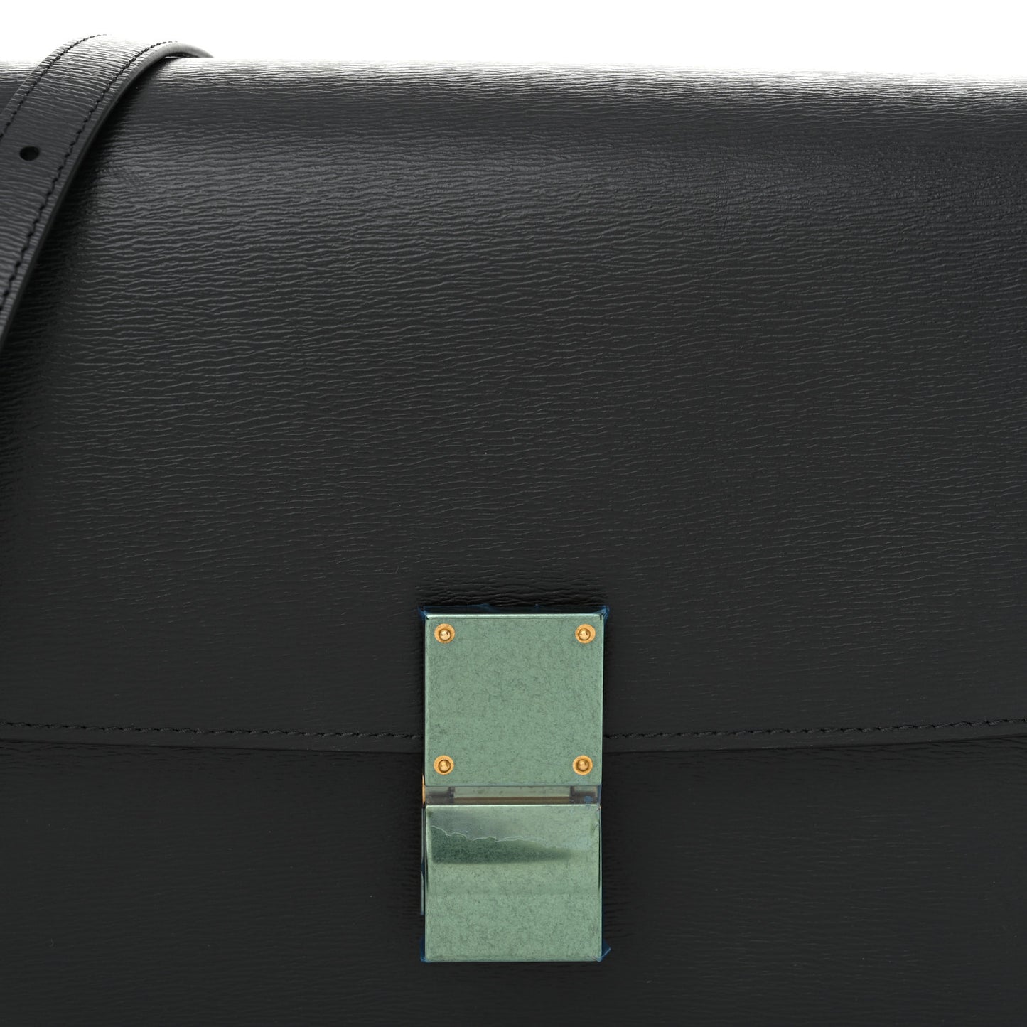 Liege Calfskin Medium Classic Box Flap Bag Anthracite