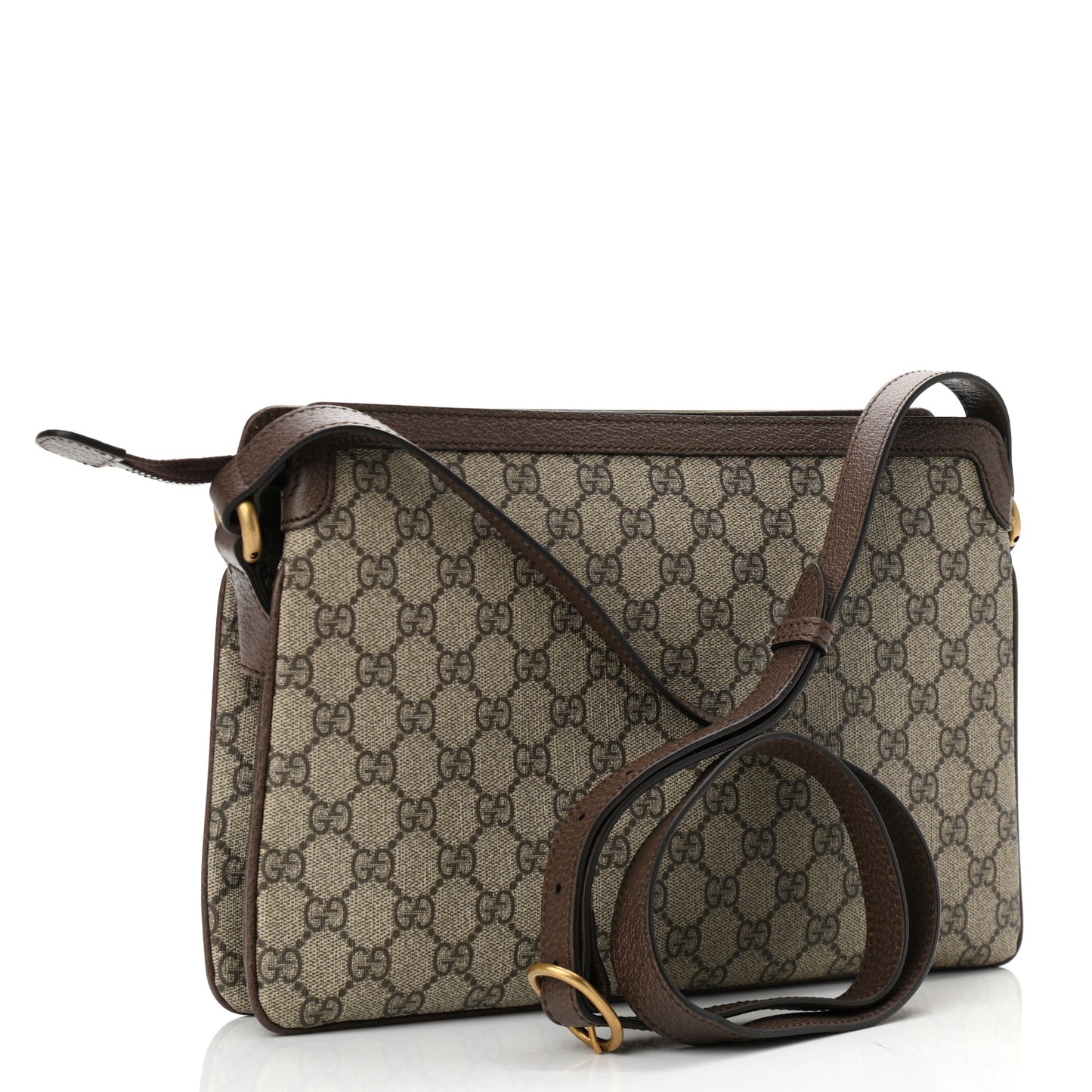 GG Supreme Monogram Web Medium Ophidia Shoulder Bag Beige New Acero