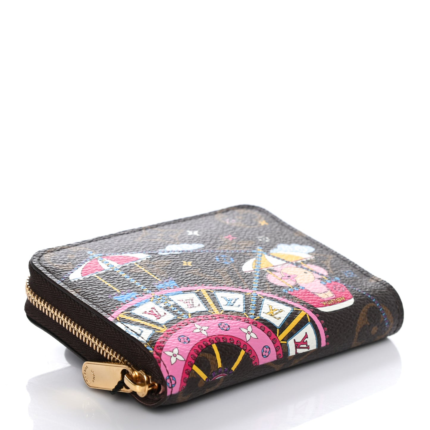 Monogram 2020 Christmas Animation Big Wheel Zippy Coin Purse Rose Ballerine
