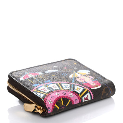 Louis Vuitton Monogram 2020 Christmas Animation Big Wheel Zippy Coin Purse Rose Ballerine 4 of 7