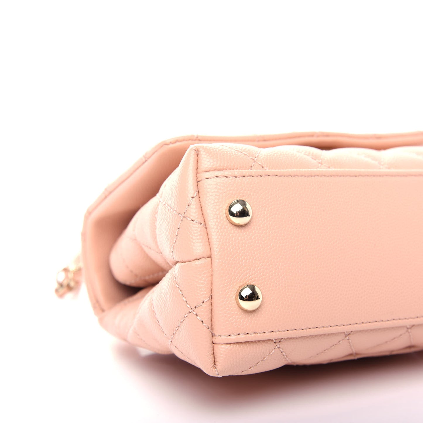 Caviar Quilted Extra Mini Coco Handle Flap Light Pink