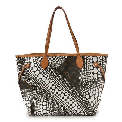 Louis Vuitton Monogram Kusama Waves Neverfull MM White 1 of 8
