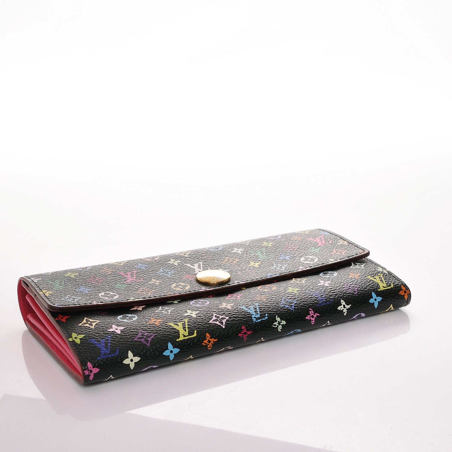 Louis Vuitton Monogram Multicolor Sarah Wallet Black Grenade 4 of 7