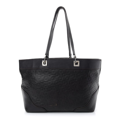 Gucci Calfskin Horsebit Embossed Tote Dark Brown 1 of 14