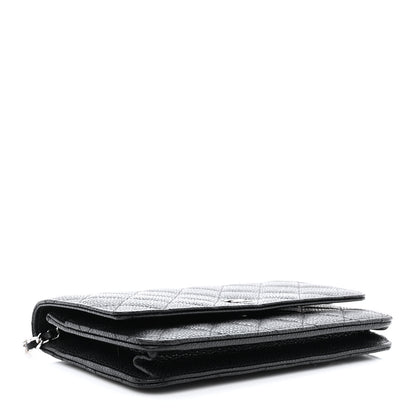 Chanel Caviar Quilted Wallet on Chain WOC Black 4 of 13
