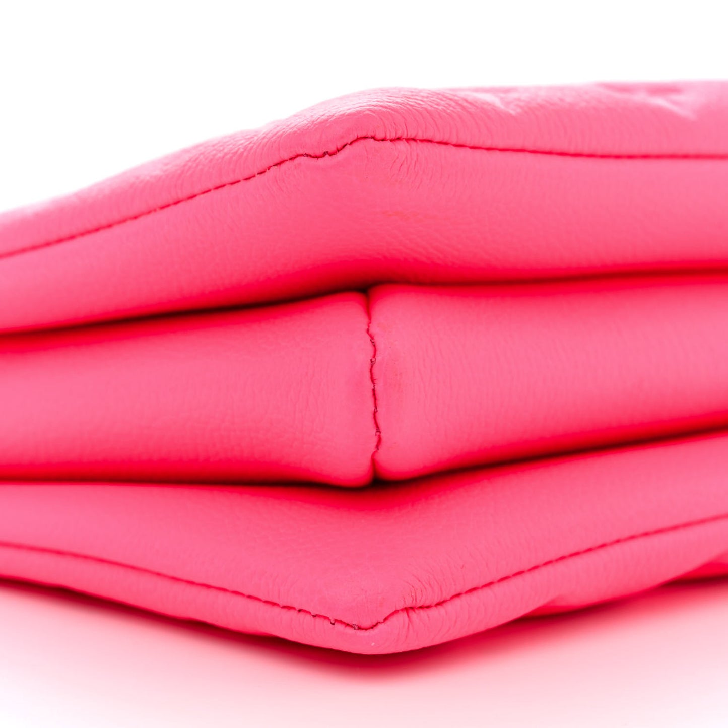 Calfskin Embossed Monogram Coussin BB Rose Fluo